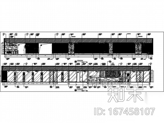 [重庆]某国际酒店接待厅施工图（20张）cad施工图下载【ID:167458107】