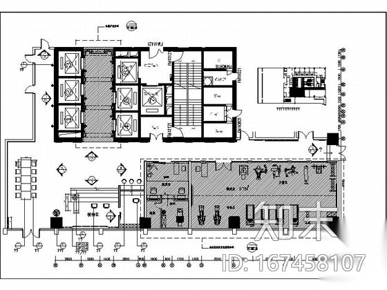 [重庆]某国际酒店接待厅施工图（20张）cad施工图下载【ID:167458107】
