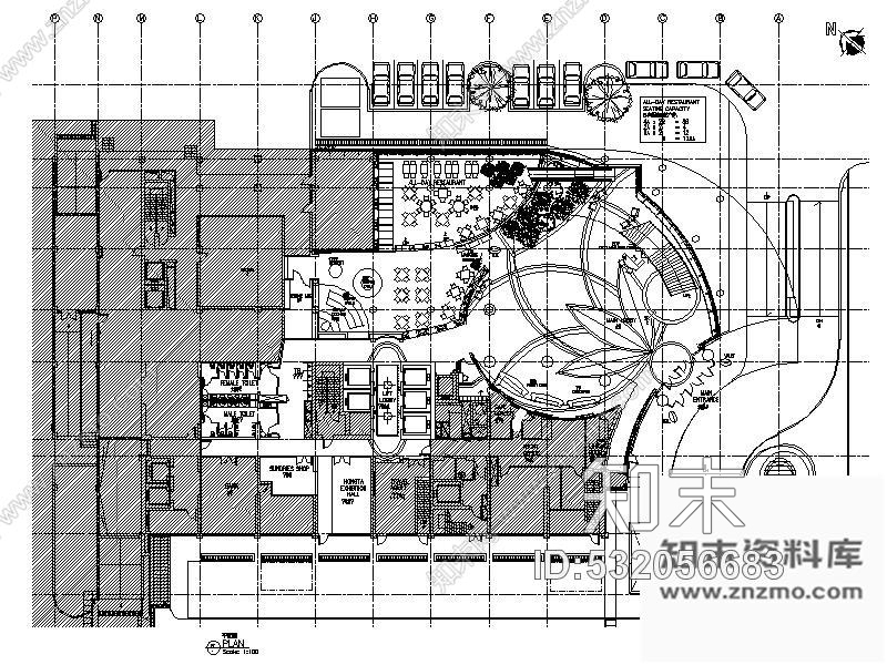 施工图上海某知名大酒店客房室内装修图cad施工图下载【ID:532056683】