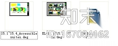 [北京]某饭店无障碍客房室内装修图cad施工图下载【ID:167004162】