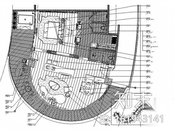 [三亚]度假酒店标准大床房样板房装修图施工图下载【ID:161943141】