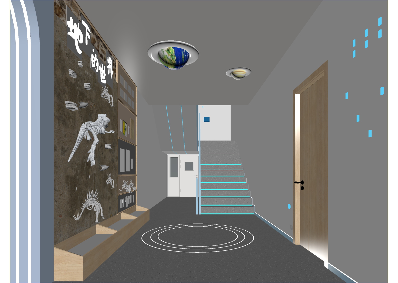 现代科技展厅3D模型下载【ID:1214566024】