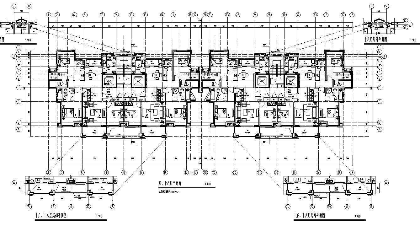 [江西]南昌科技大学东侧建筑施工图设计（CAD）cad施工图下载【ID:149585139】