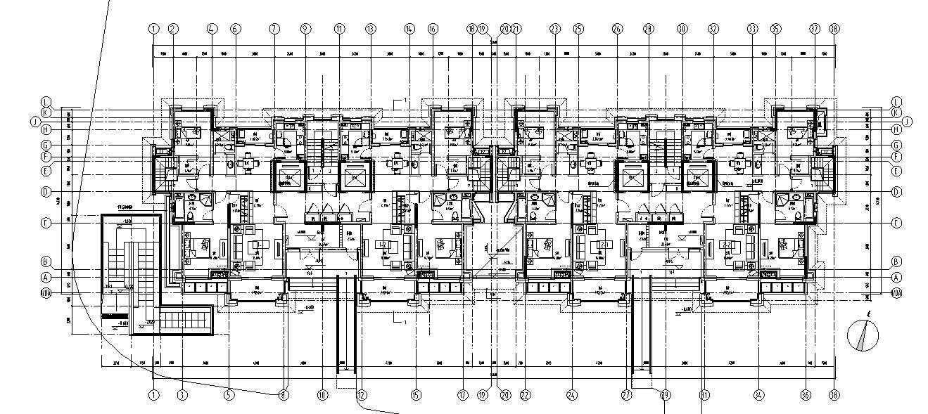 [江西]南昌科技大学东侧建筑施工图设计（CAD）施工图下载【ID:149585139】