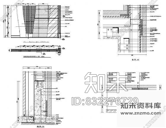 图块/节点公共空间墙面装饰详图Ⅲcad施工图下载【ID:832276729】