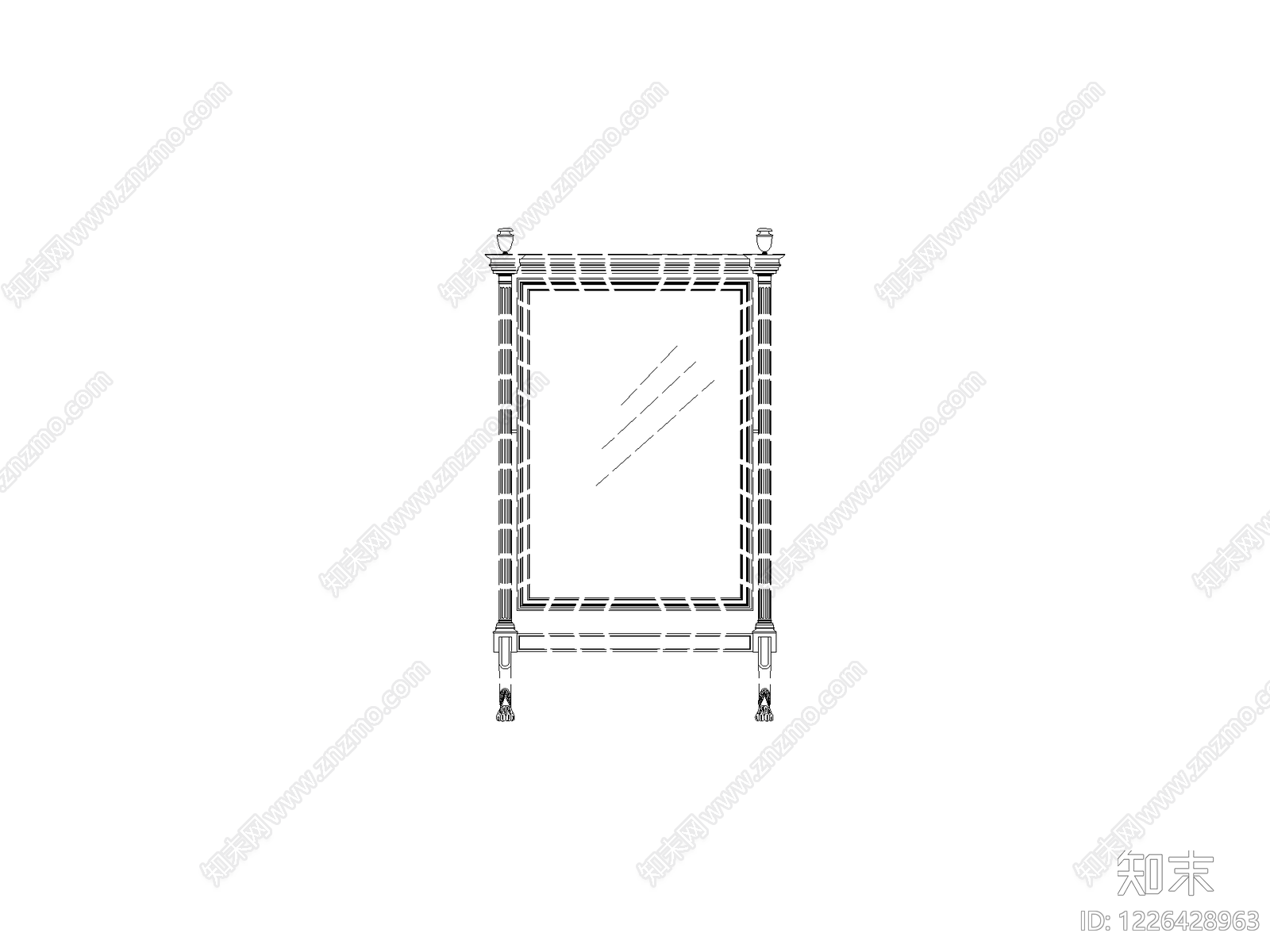 柜子cad施工图下载【ID:1226428963】