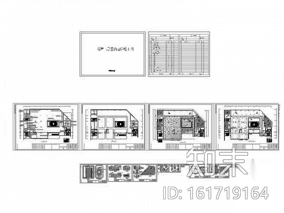 [山东]某商城新增第三层室内装修图cad施工图下载【ID:161719164】