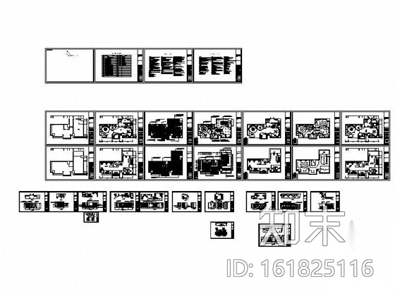 [江苏]某品牌服饰办公室装修图cad施工图下载【ID:161825116】