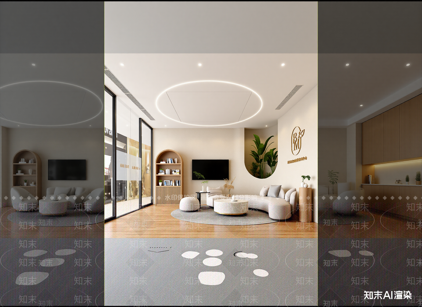 现代接待室3D模型下载【ID:1214289305】