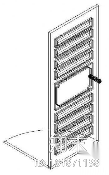 门CAD模型图块28cad施工图下载【ID:161871138】
