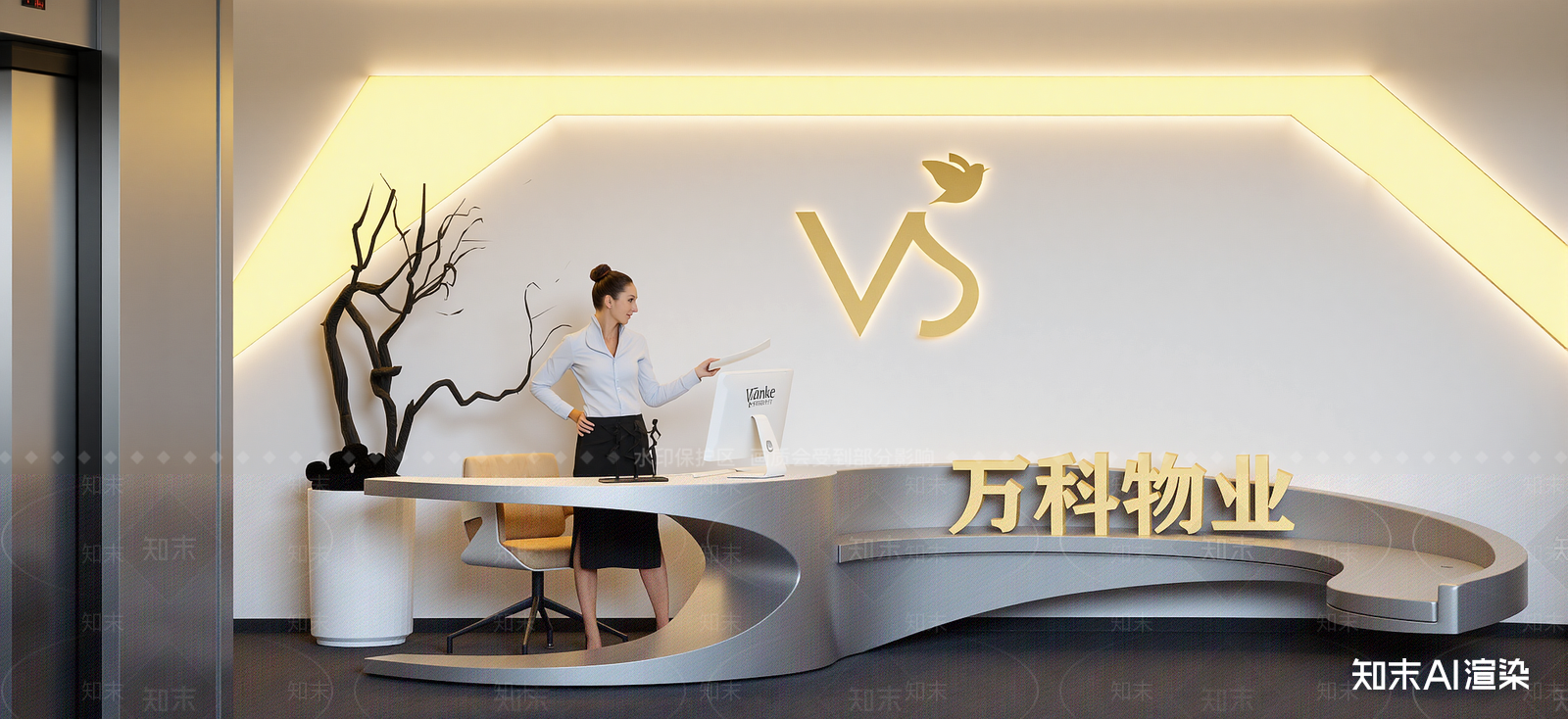 现代企业文化展厅SU模型下载【ID:1222308968】