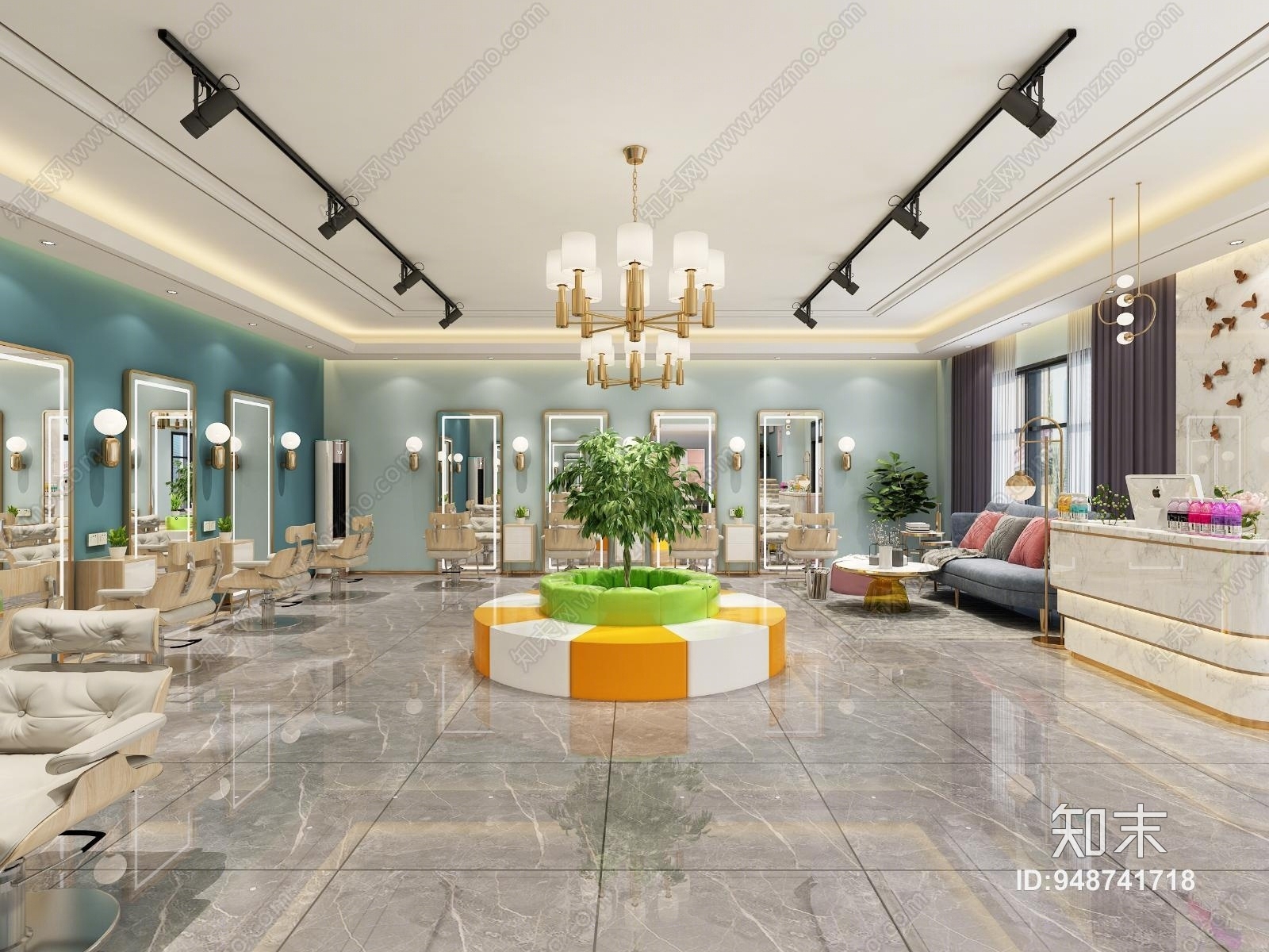 现代理发店3D模型下载【ID:948741718】
