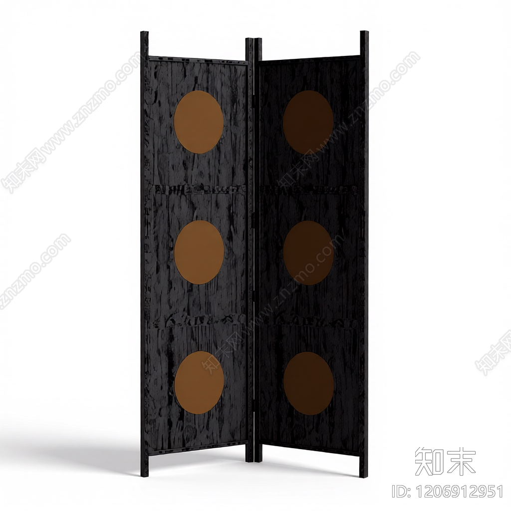 木质隔断屏风3D模型下载【ID:1206912951】
