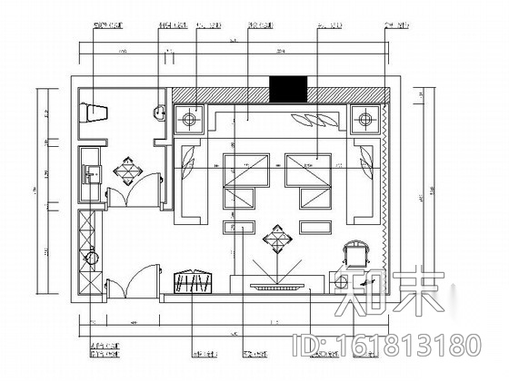 [北京]欧式豪华KTV包厢室内设计施工图cad施工图下载【ID:161813180】