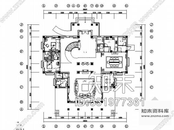 施工图河南风景旅游区简欧高档两层别墅CAD装修施工图含效果施工图下载【ID:531977361】
