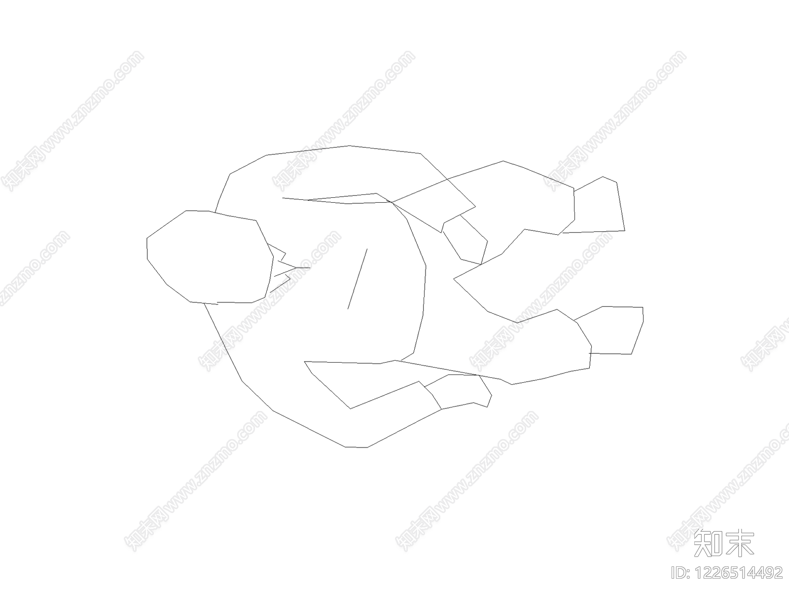 现代人物CAD图纸