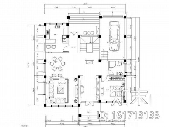 [泰州]顶尖湖景独栋别墅CAD施工图（含效果图）cad施工图下载【ID:161713133】