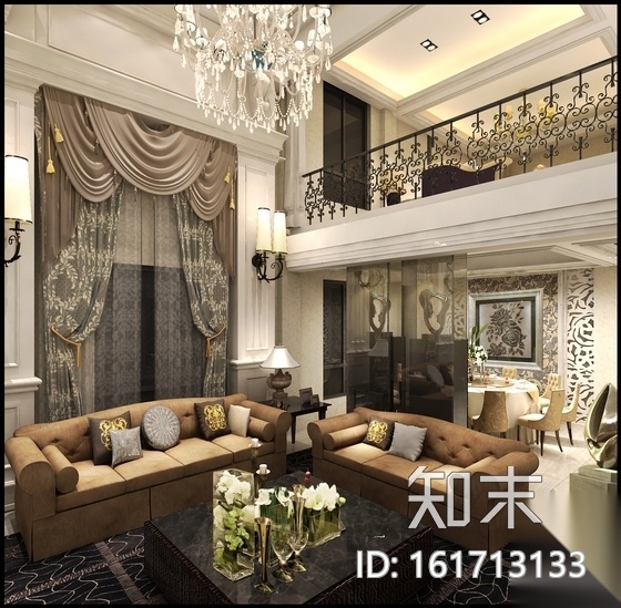 [泰州]顶尖湖景独栋别墅CAD施工图（含效果图）cad施工图下载【ID:161713133】