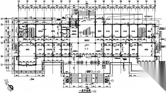 某五层仿古办公楼建筑施工图施工图下载【ID:166815144】