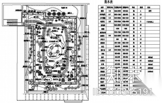 [广东深圳]某大厦环境景观绿化施工图cad施工图下载【ID:167345191】