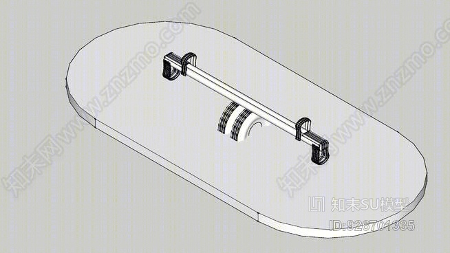 单跷跷板SU模型下载【ID:926701335】