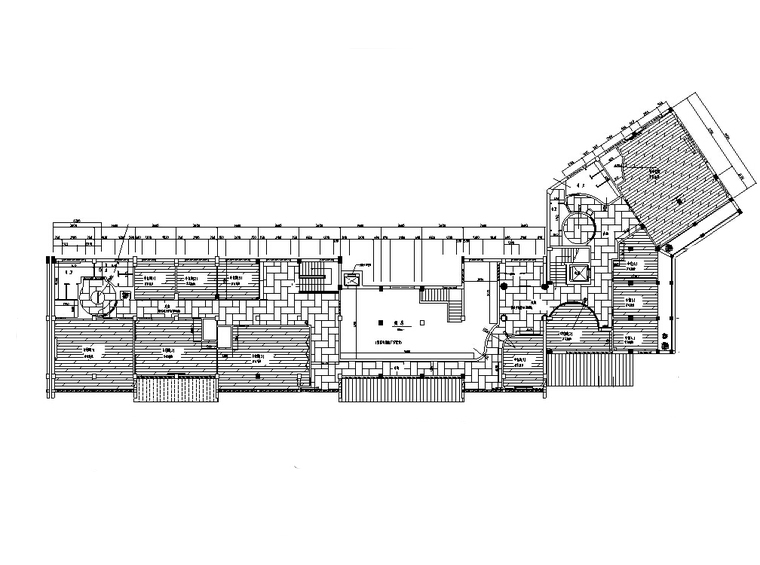 现代中式多层餐厅建筑设计施工图CAD施工图下载【ID:164866134】