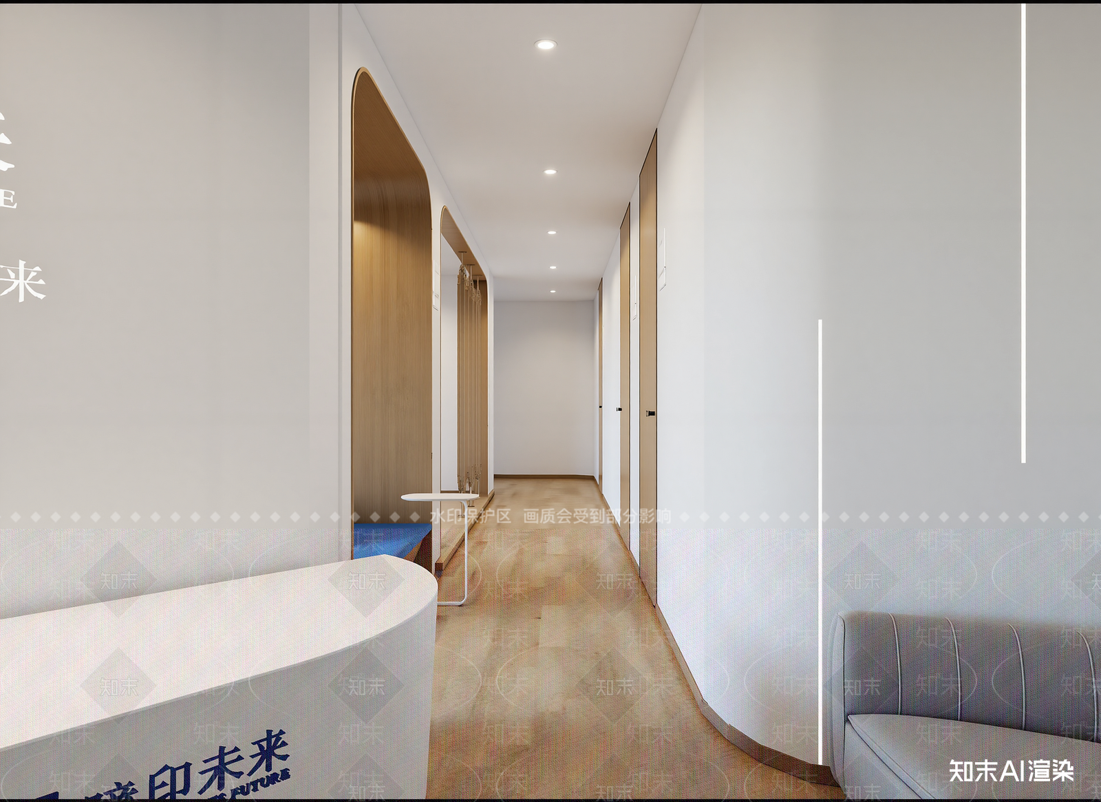 现代走廊3D模型下载【ID:1214634167】