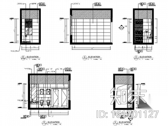 [杭州]现代简约售楼处室内装修图（含效果和实景）施工图下载【ID:161701127】