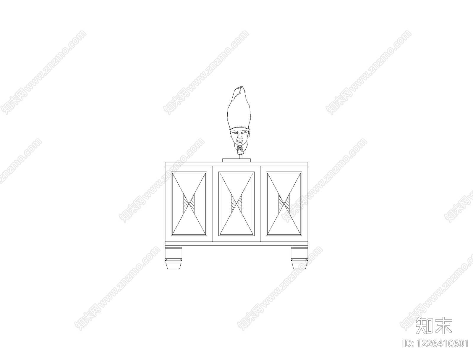现代柜子CAD图纸