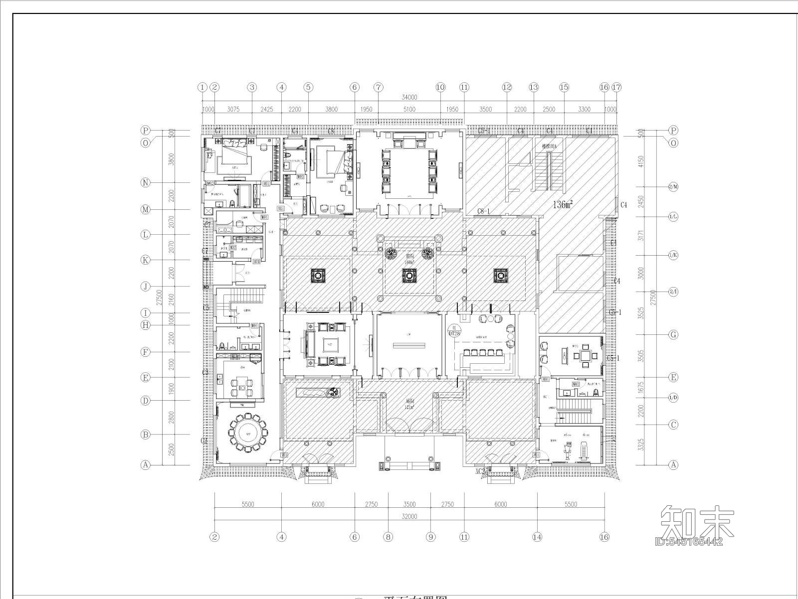 私人四合院别墅施工图施工图下载【ID:545165442】