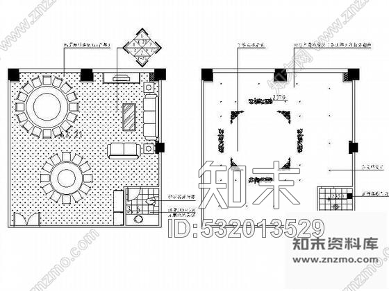 施工图豪华酒楼包间装修Ⅲcad施工图下载【ID:532013529】