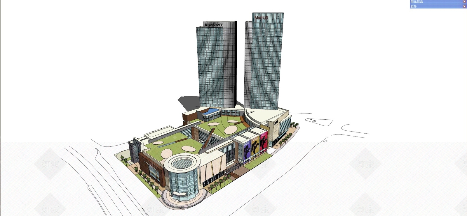 现代商业大卖场SU模型下载【ID:170405156】