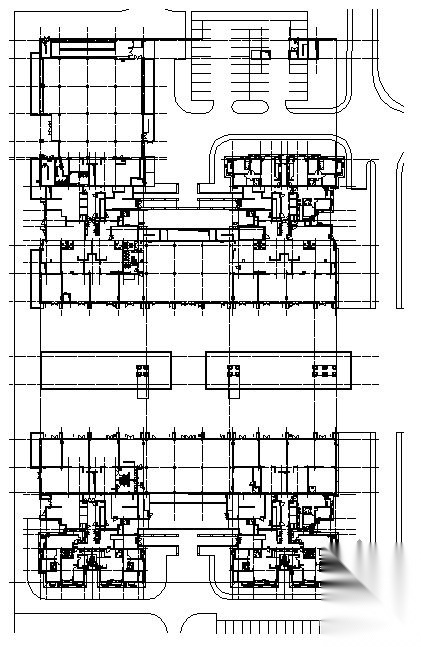 北京某十五层塔式商住楼施工图cad施工图下载【ID:149844166】