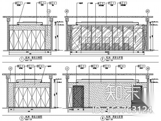 [北京]繁华商贸区大型企业典雅高档办公楼室内装修施工...施工图下载【ID:161763124】