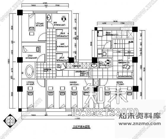 施工图某美容院全套装修图cad施工图下载【ID:632133070】