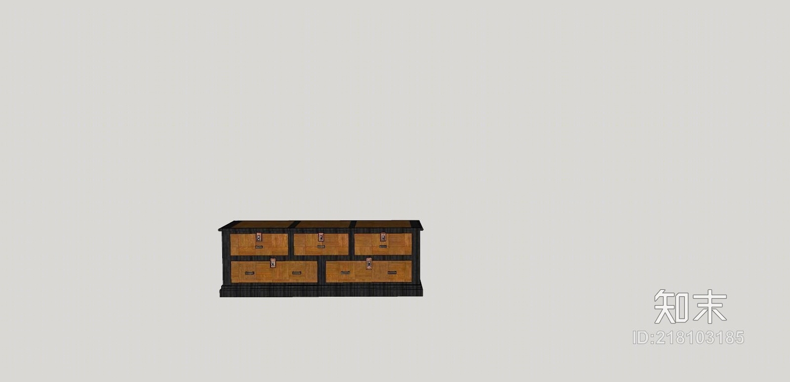 精品免费电视柜SU模型下载【ID:218103185】