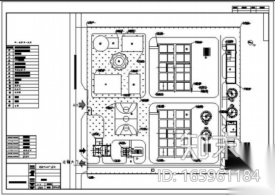 某镇污水厂平面布置图施工图下载【ID:165961184】