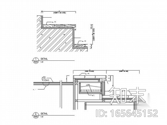 地面物料收口CAD大样图cad施工图下载【ID:165645152】