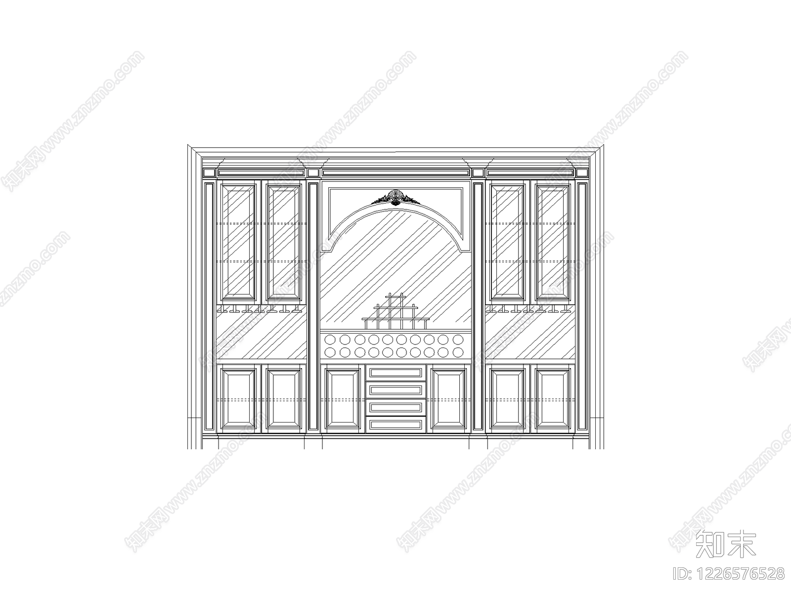 柜子cad施工图下载【ID:1226576528】