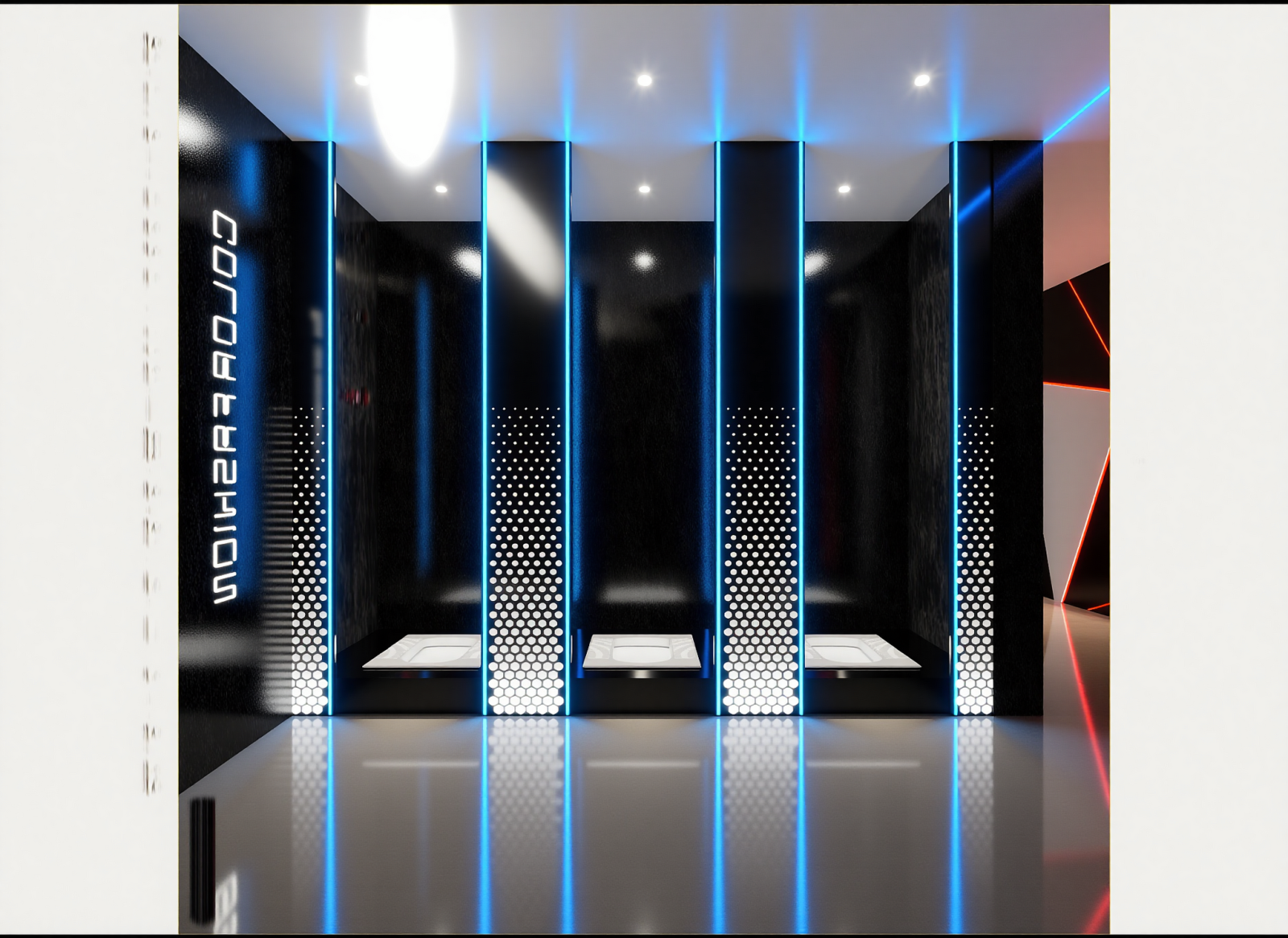 工业电子产品展厅3D模型下载【ID:1215056636】