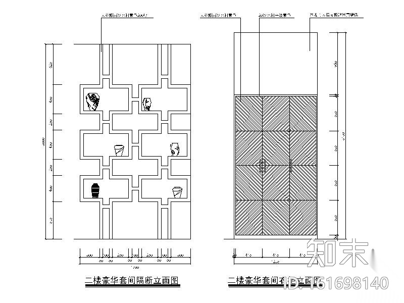 [株洲]某宾馆总统套房装饰施工图施工图下载【ID:161698140】