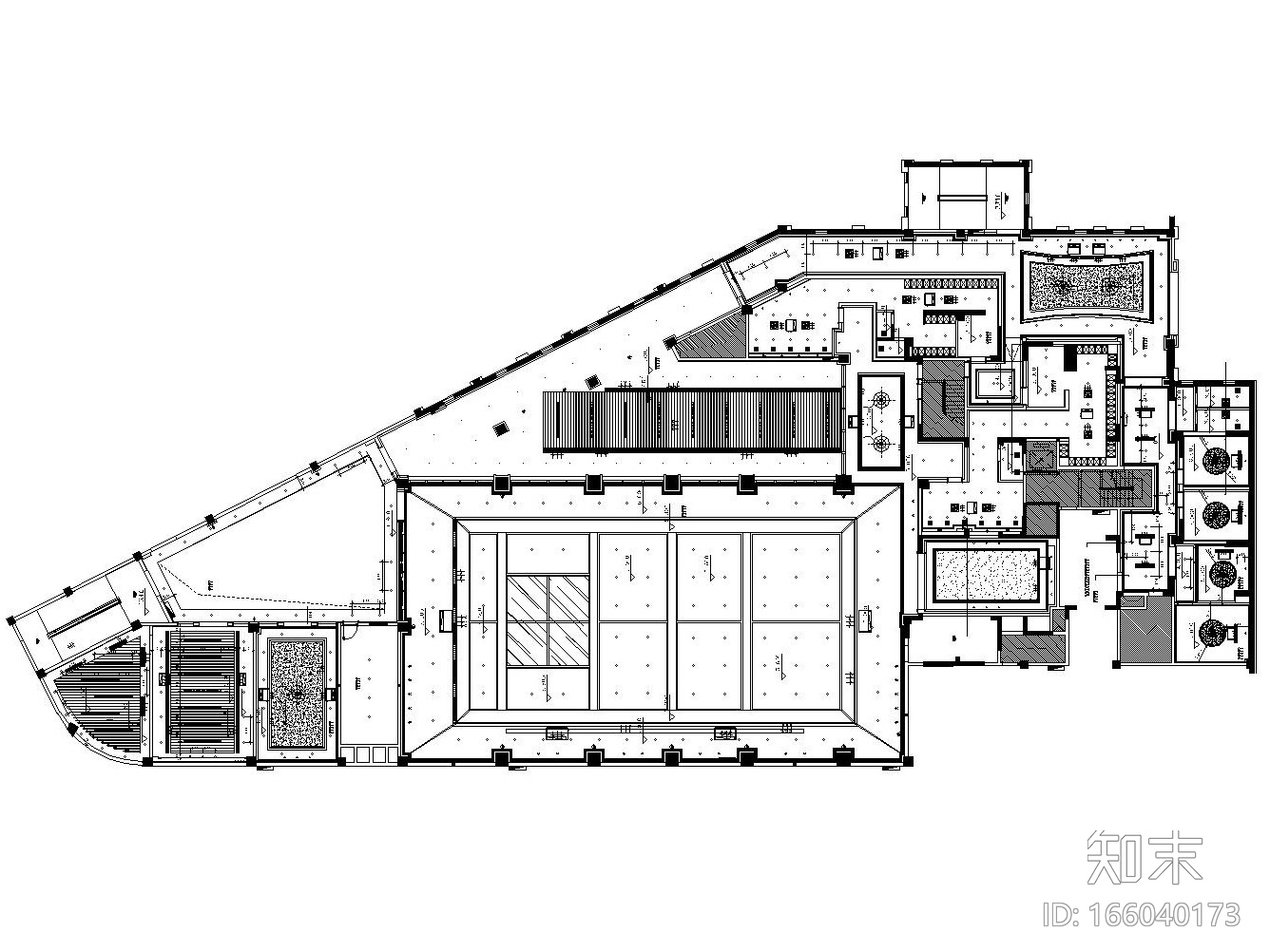 [福建]云顶枫丹水疗会所全套施工图设计（附效果图）cad施工图下载【ID:166040173】
