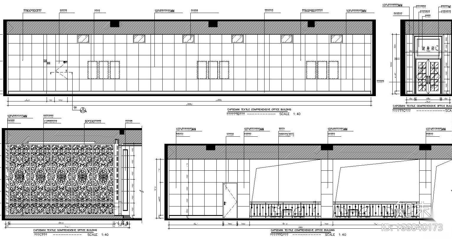 [福建]云顶枫丹水疗会所全套施工图设计（附效果图）cad施工图下载【ID:166040173】