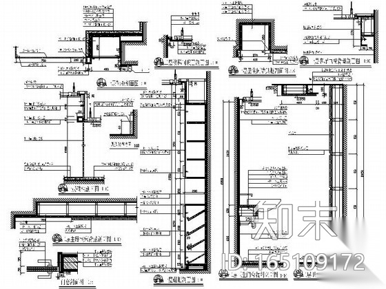 双层单身公寓室内装修图（含效果）cad施工图下载【ID:165109172】