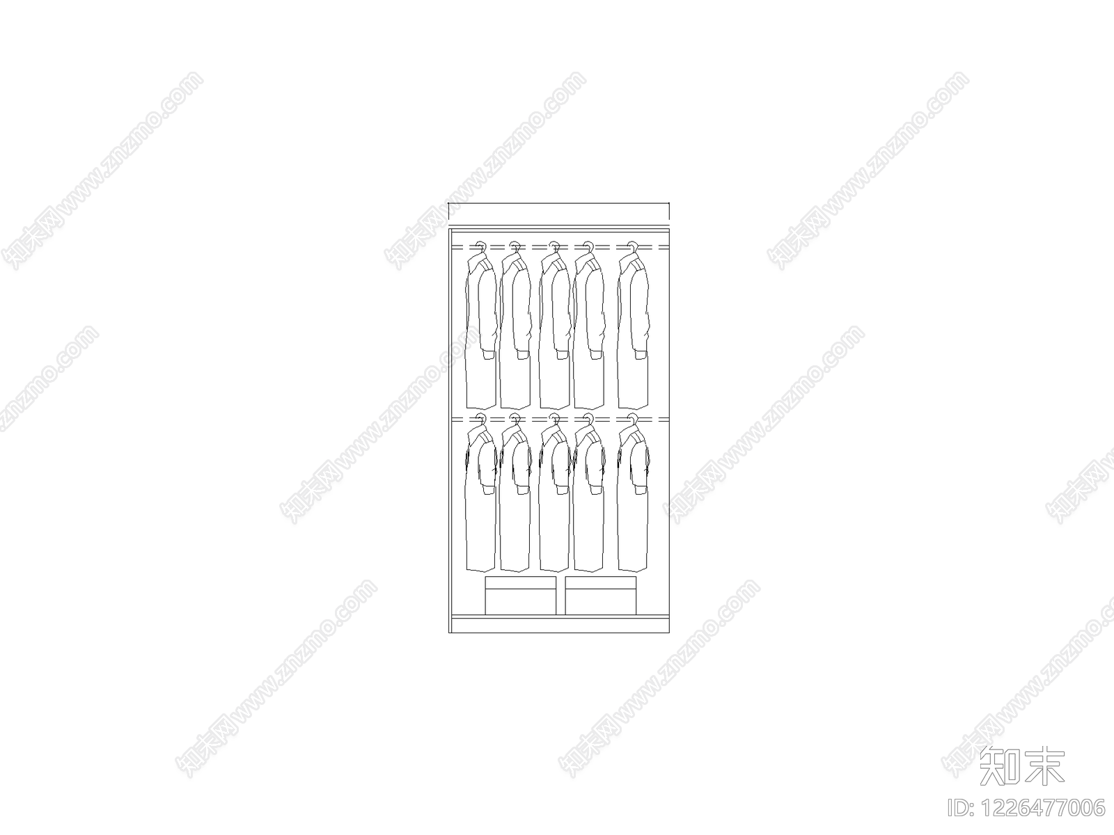 柜子cad施工图下载【ID:1226477006】