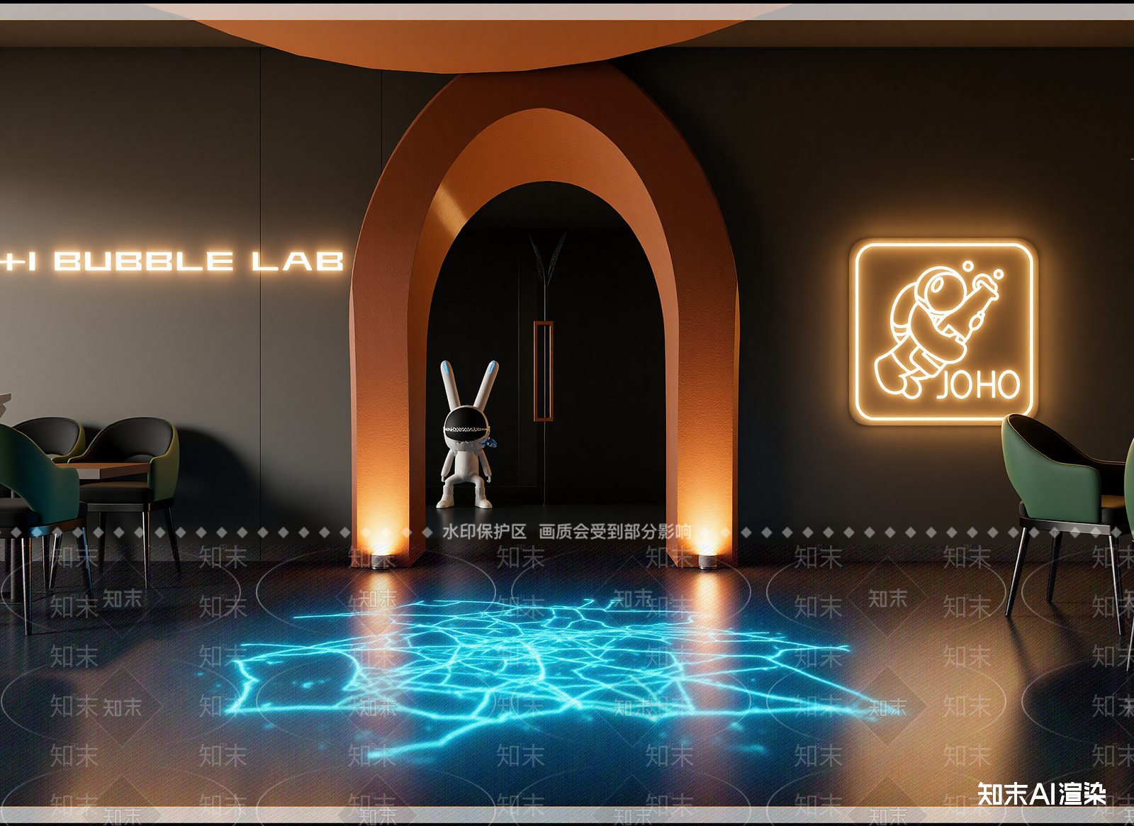 现代科技展厅3D模型下载【ID:1215057169】
