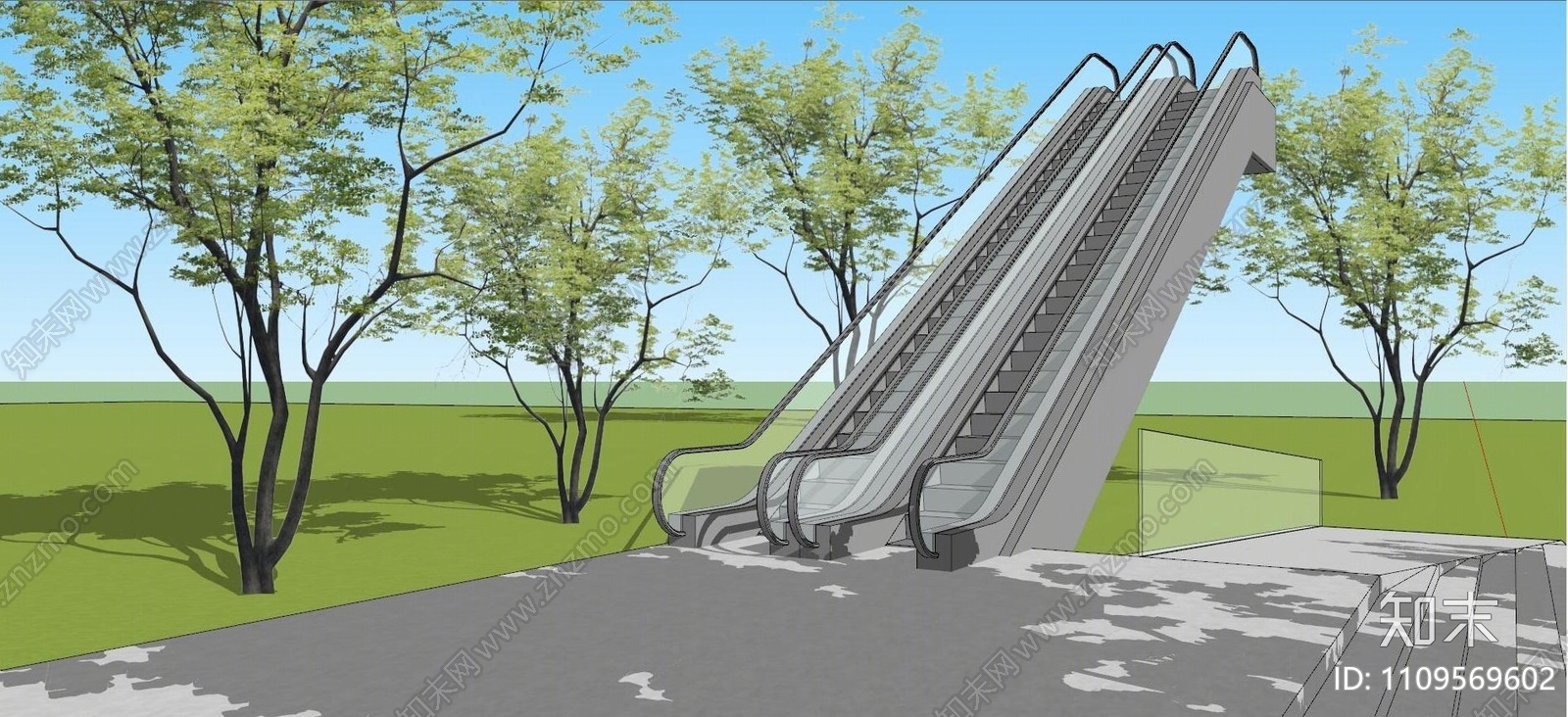 其他风格电梯SU模型草图