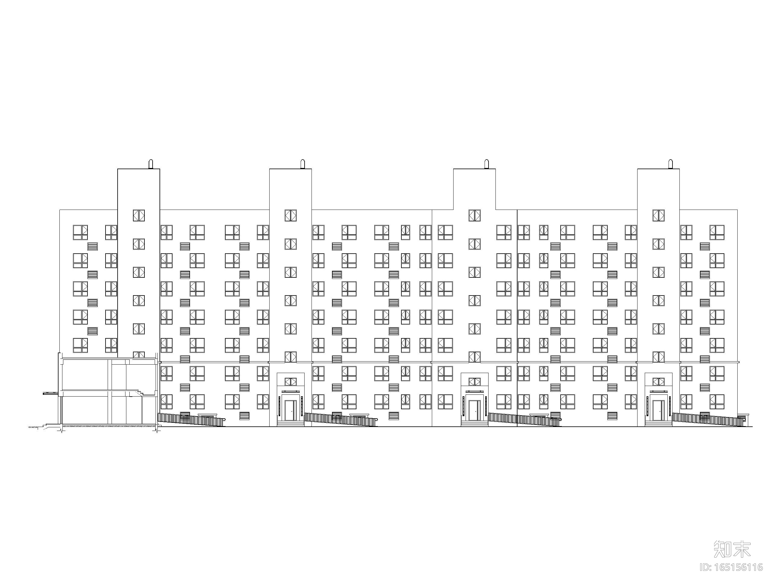 邢台某小区中高层砖混结构住宅楼建筑施工图施工图下载【ID:165156116】