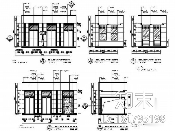 现代电子科技集团科研主楼办公楼室内施工图（含效果）cad施工图下载【ID:161795198】