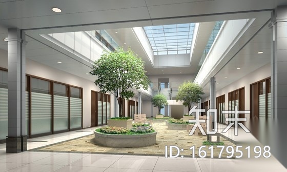 现代电子科技集团科研主楼办公楼室内施工图（含效果）cad施工图下载【ID:161795198】